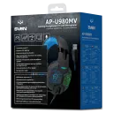 Căști gaming SVEN AP-U980MV, Cu fir, Negru/Albastru