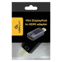 Adaptor Video Cablexpert A-mDPM-HDMIF-01, MiniDP (M) - HDMI (F), Negru