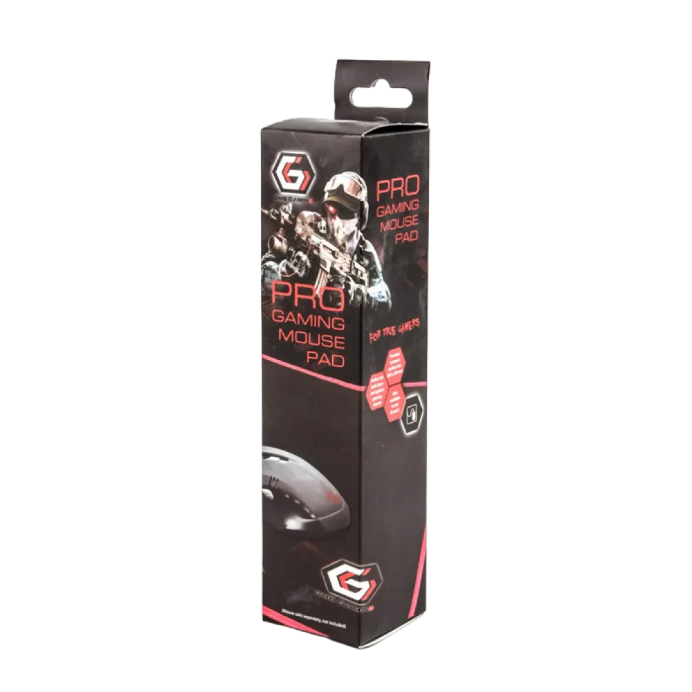 Mouse Pad pentru jocuri Gembird MP-GAMEPRO, Medium, Negru/Roșu