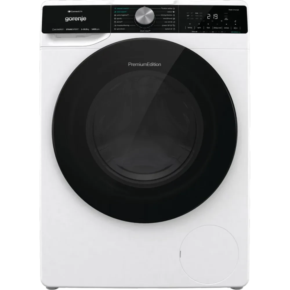 Mașină de spălat Gorenje WNS1X4ARTWIFI, 10,5kg, Alb