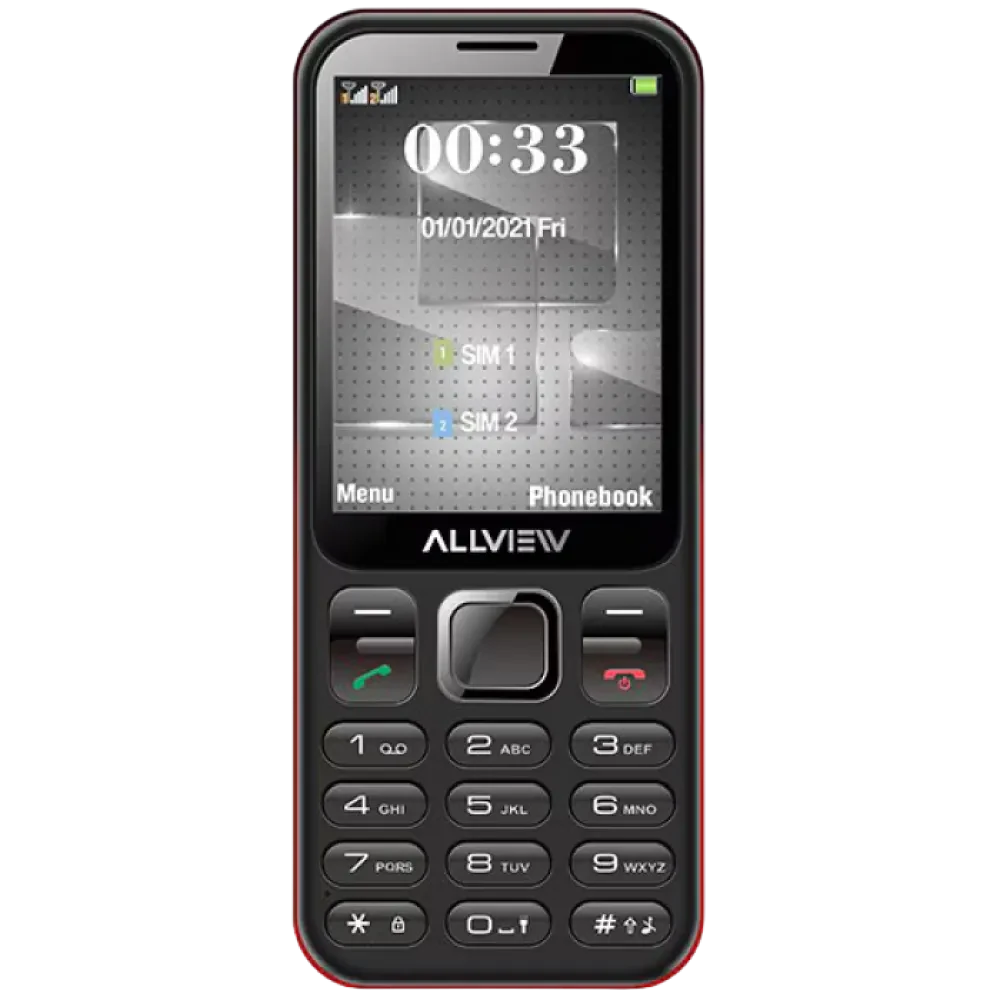 Telefon mobil Allview M20 Luna, Rosu | Negru