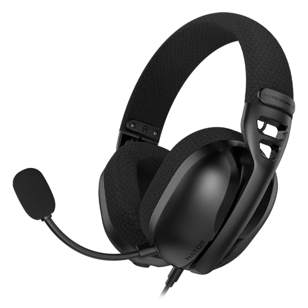Căști gaming HATOR Hyperpunk 3, Cu fir, Negru