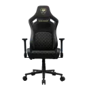Scaun Gaming Cougar Defensor, Țesătură, PU Piele, Gold F