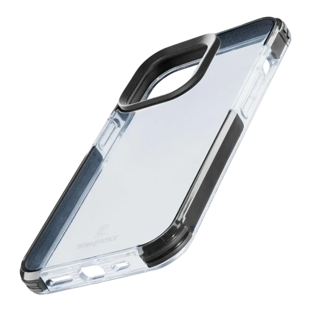 Husă Cellularline Tetra Force Strong Guard - iPhone 15, Transparent