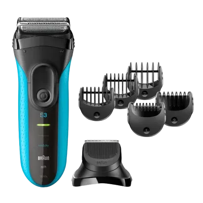 Aparat de ras electric Braun 3010 BT WD, Albastru