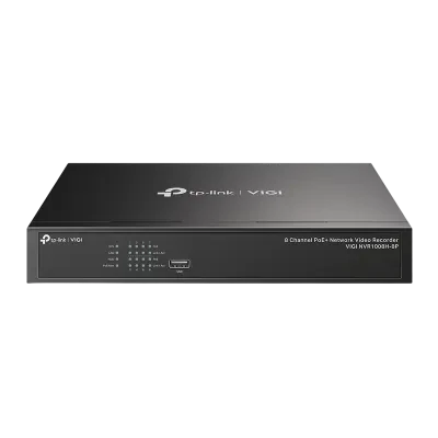 Видеорегистратор TP-LINK VIGI NVR1008H-8P, Чёрный