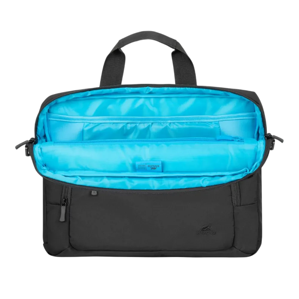 Сумка для ноутбука Rivacase 7521, 14", Eco-Friendly rPET Полиэстер, Чёрный