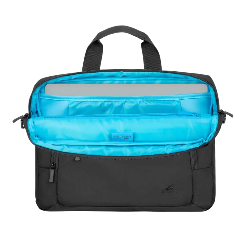 Сумка для ноутбука Rivacase 7521, 14", Eco-Friendly rPET Полиэстер, Чёрный