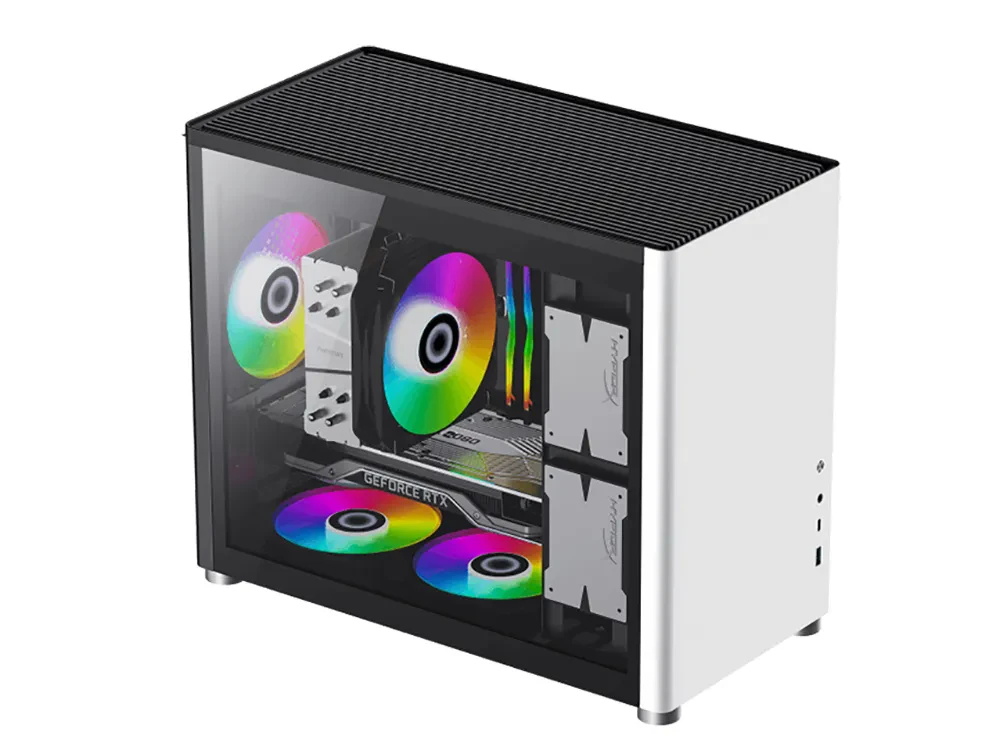 Компьютерный корпус Gamemax SPARK, Mini-Tower, Без блока питания, Белый