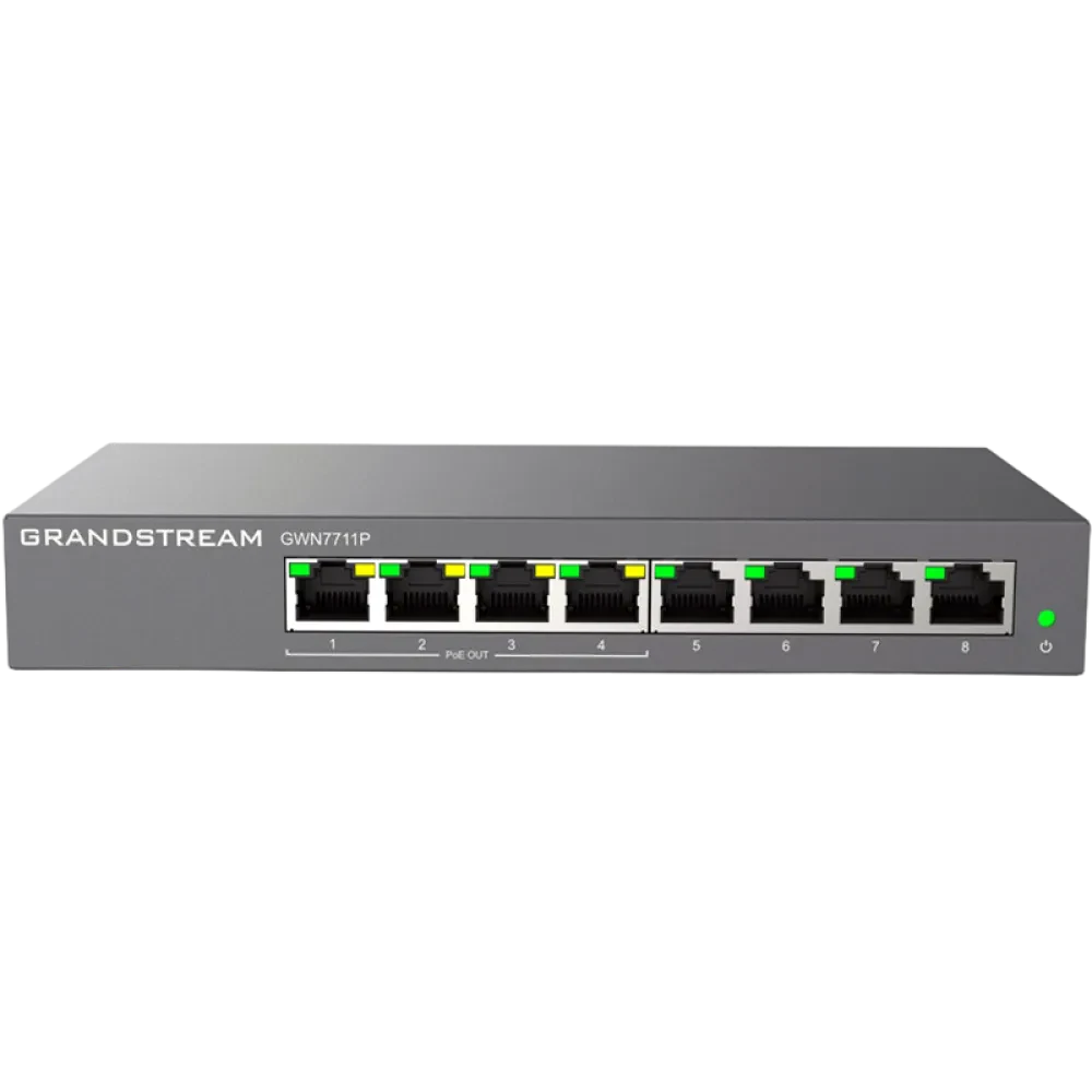 PoE коммутатор Grandstream GWN7711P, 4x IEEE 802.3af/at