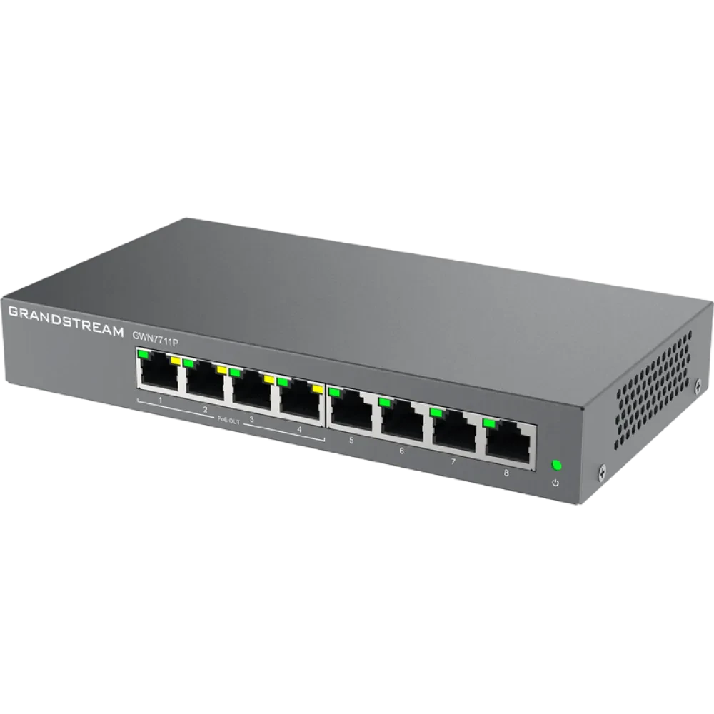 PoE коммутатор Grandstream GWN7711P, 4x IEEE 802.3af/at
