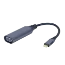 Видеоадаптер Cablexpert A-USB3C-VGA-01, USB Type-C (M) - VGA D-Sub (F), 0,15м, Серый