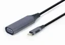 Видеоадаптер Cablexpert A-USB3C-VGA-01, USB Type-C (M) - VGA D-Sub (F), 0,15м, Серый