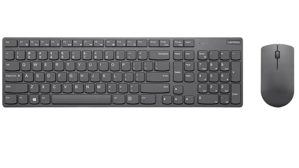 Клавиатура и мышь Lenovo 4X30T25796, Беспроводное, Серый