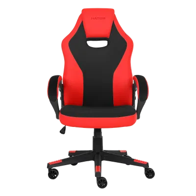 Scaun Gaming HATOR Flash, Țesătură, PU Piele, Negru | Roșu