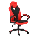 Scaun Gaming HATOR Flash, Țesătură, PU Piele, Negru | Roșu
