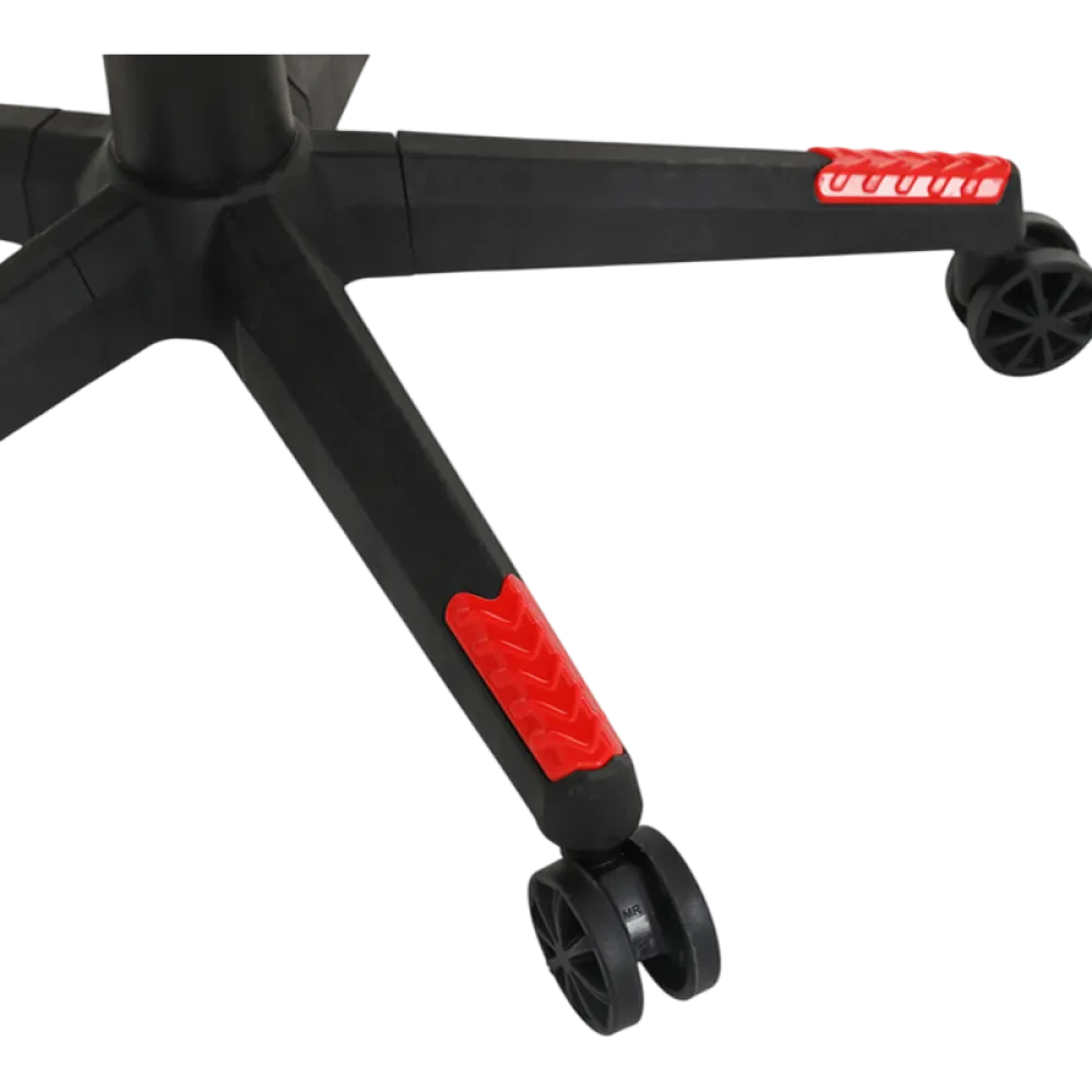 Scaun Gaming HATOR Flash, Țesătură, PU Piele, Negru | Roșu