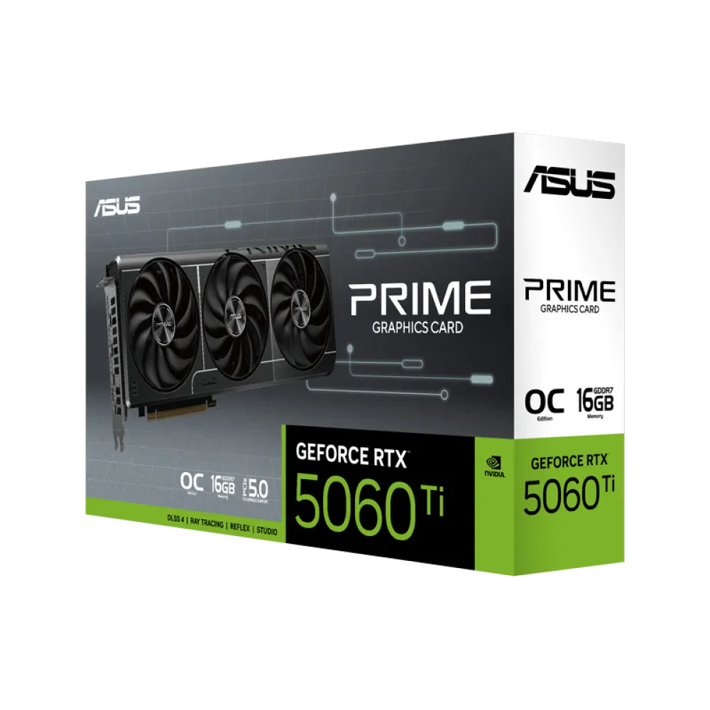 Placă Video ASUS PRIME-RTX5060TI-O16G, 16GB GDDR7 128bit