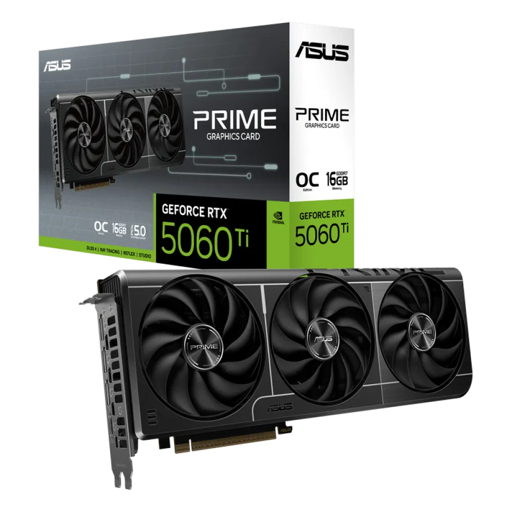 Placă Video ASUS PRIME-RTX5060TI-O16G, 16GB GDDR7 128bit