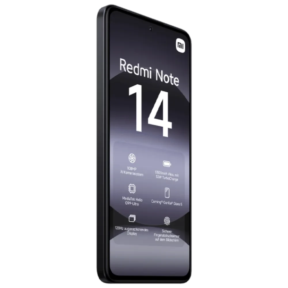 Smartphone Xiaomi Redmi Note 14 4G, 8GB/256GB, Negru