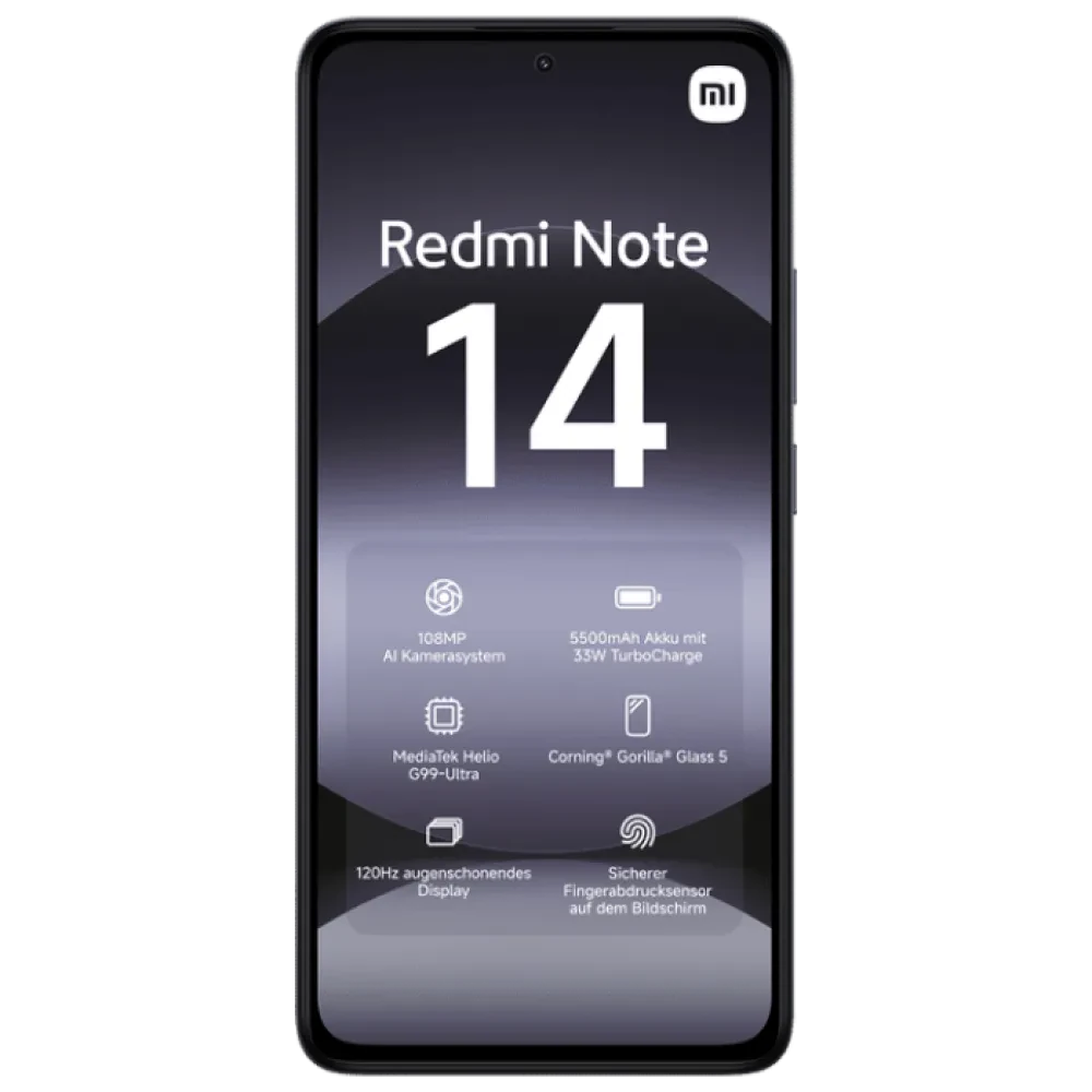 Smartphone Xiaomi Redmi Note 14 4G, 8GB/256GB, Negru