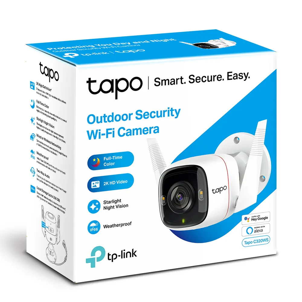 Умная камера видеонаблюдения TP-LINK Tapo C320WS, Белый
