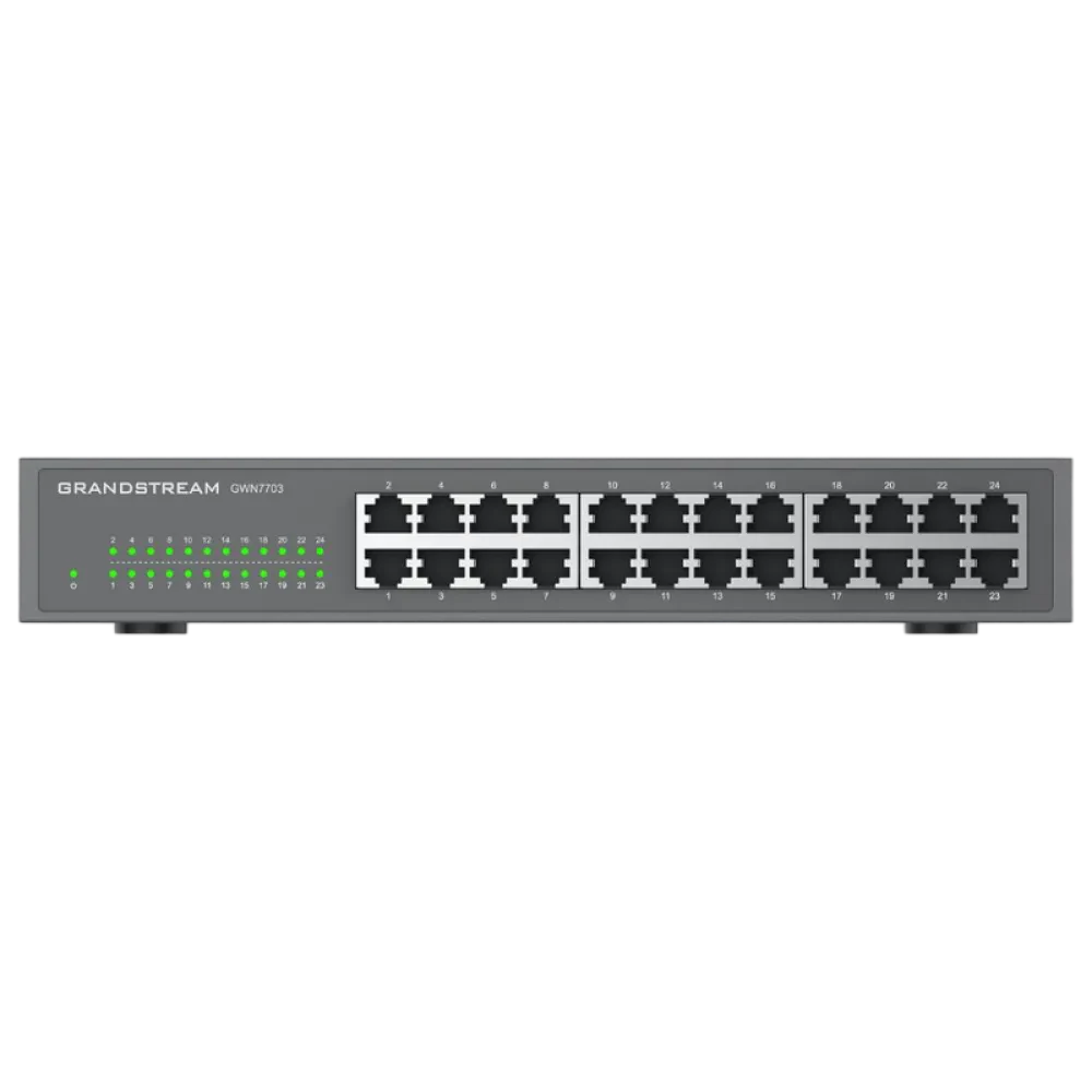 Switch de rețea Grandstream GWN7703, 24x 10/100/1000 Mbps