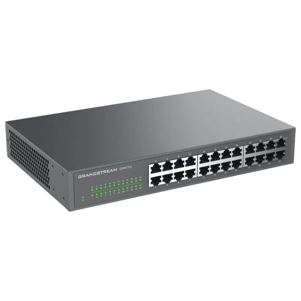 Switch de rețea Grandstream GWN7703, 24x 10/100/1000 Mbps