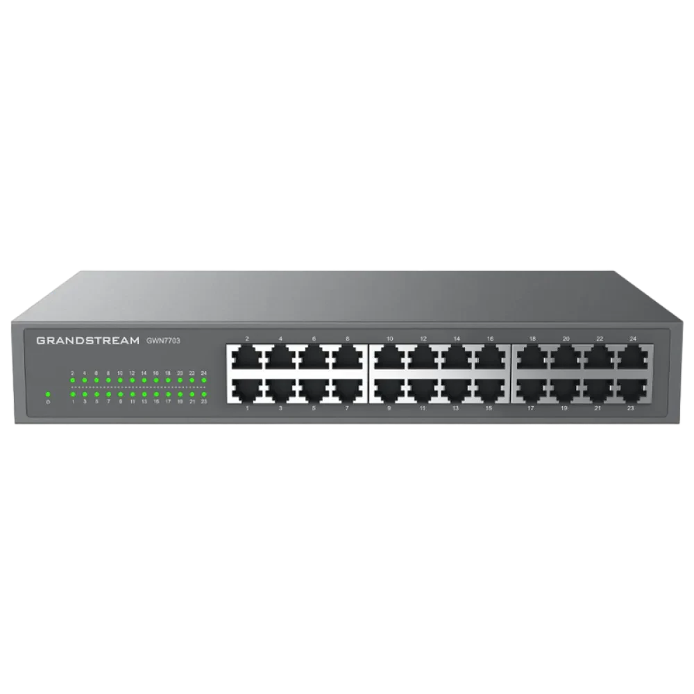 Switch de rețea Grandstream GWN7703, 24x 10/100/1000 Mbps