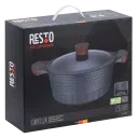 Кастрюля RESTO 93505, 6.6л, 28см, Чёрный