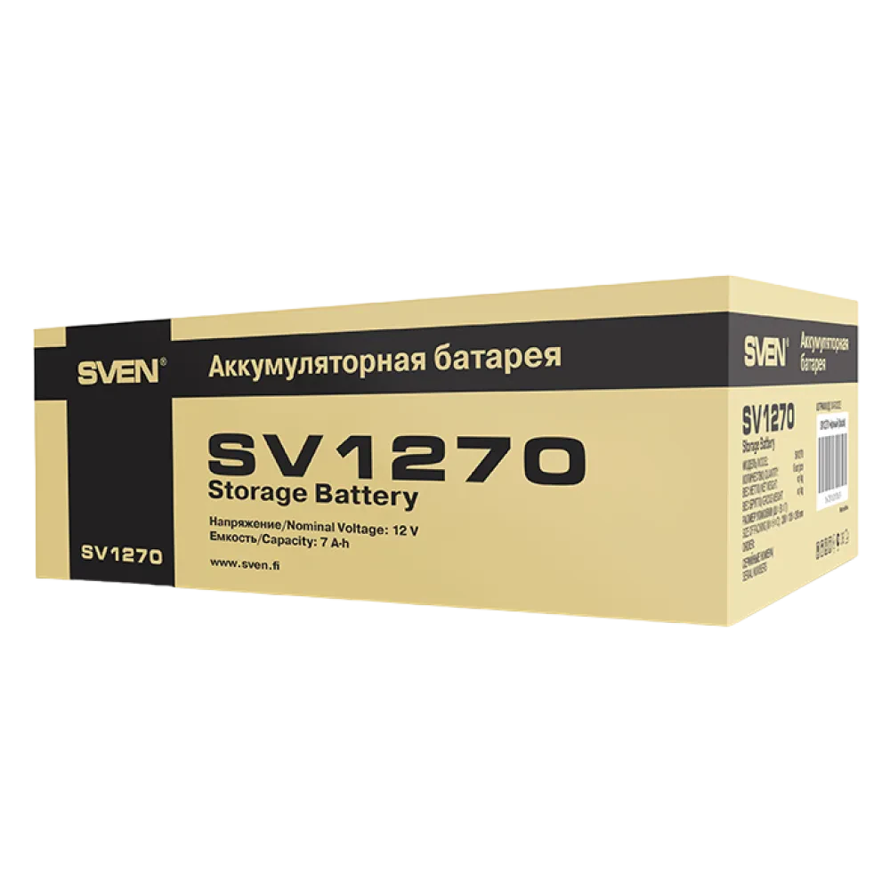 Аккумулятор для резервного питания SVEN SV-0222007, 12В, 7А*ч