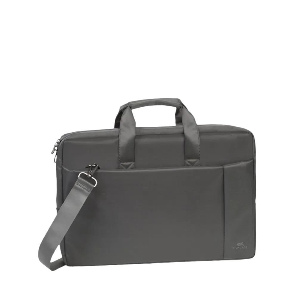 Geantă pentru Laptop Rivacase Central, 17.3", Poliester, Gri