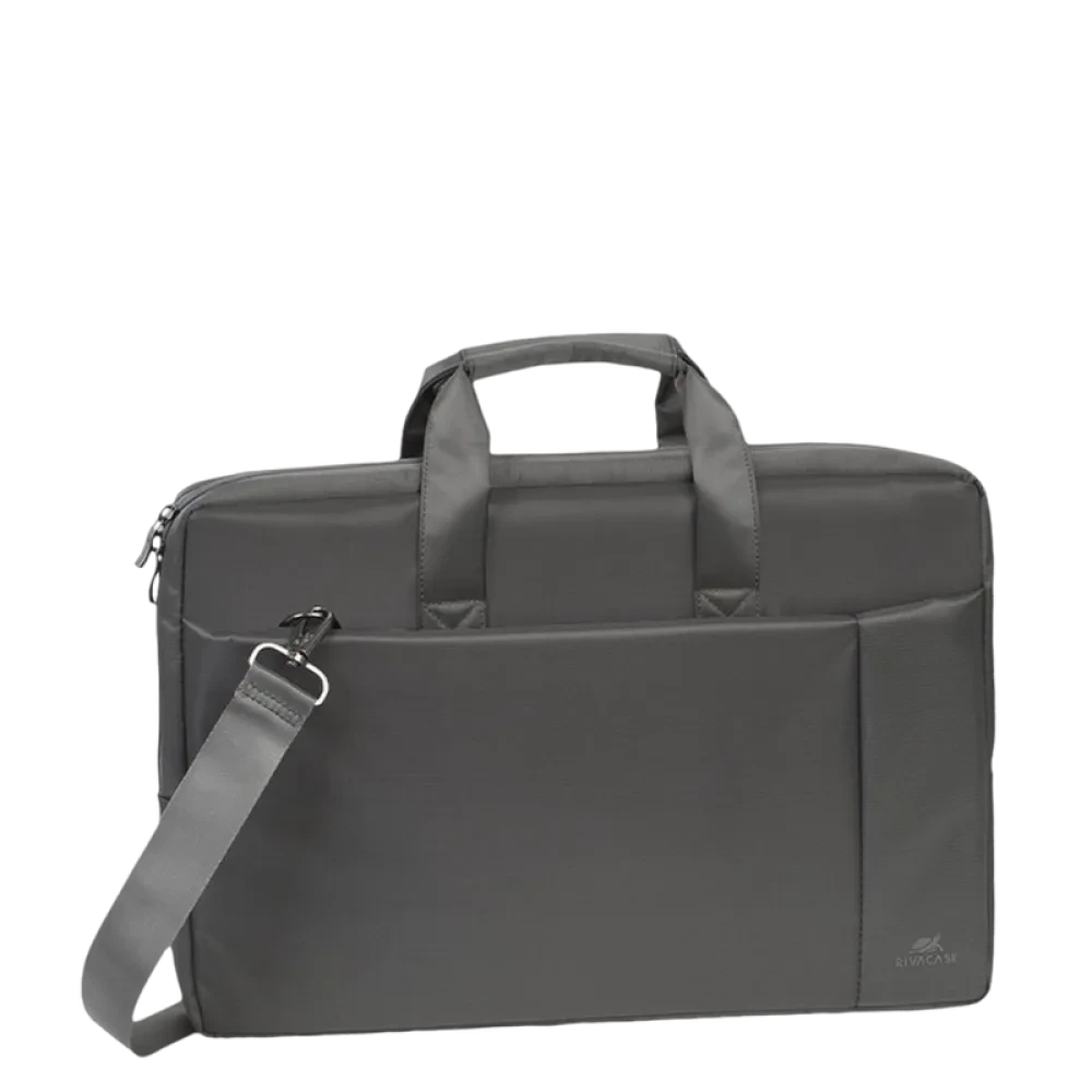 Geantă pentru Laptop Rivacase Central, 17.3", Poliester, Gri