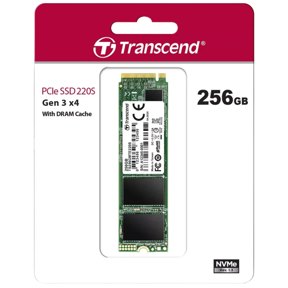 Unitate SSD Transcend 220S, 256GB, TS256GMTE220S