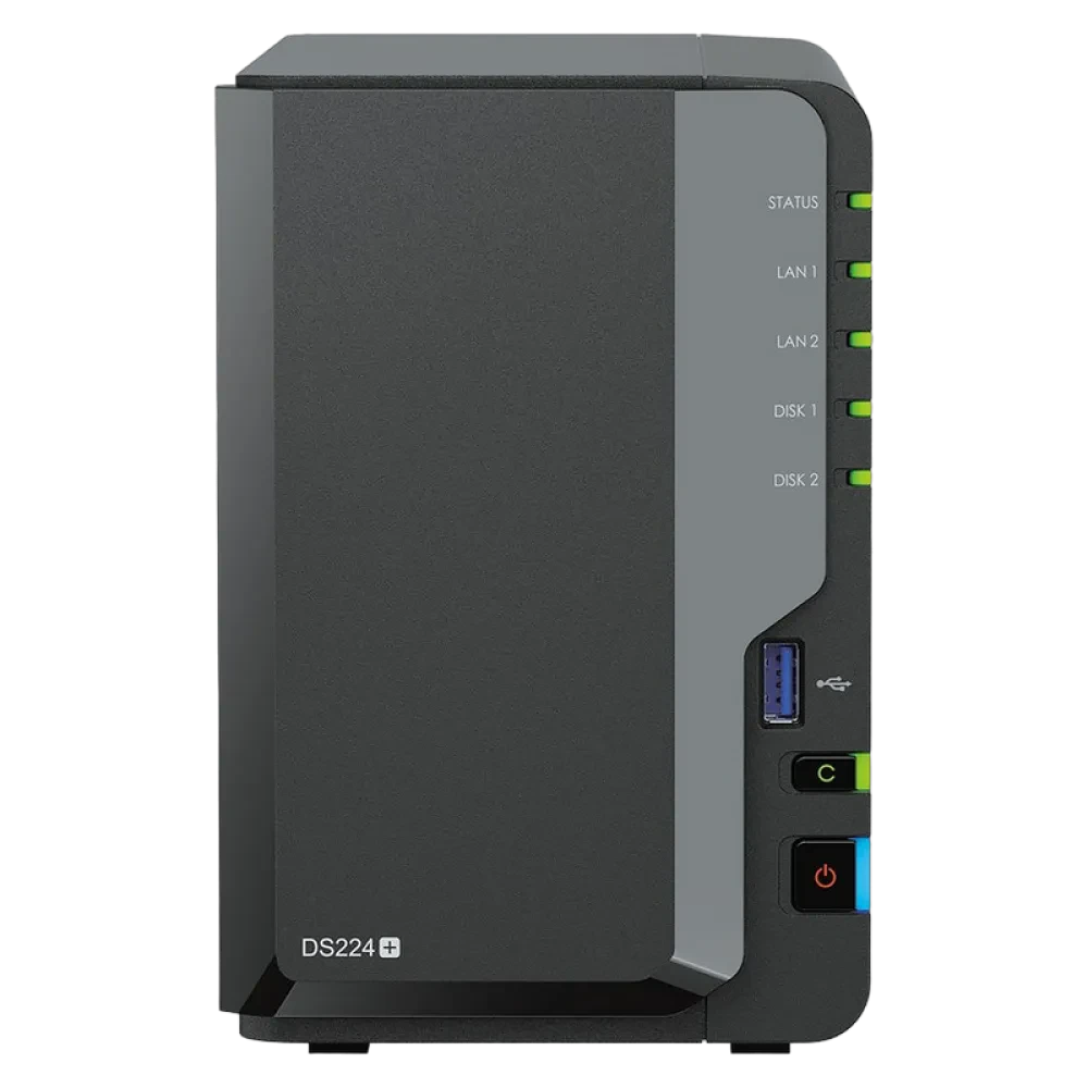 Stocare atașată la rețea SYNOLOGY DS224+, Negru