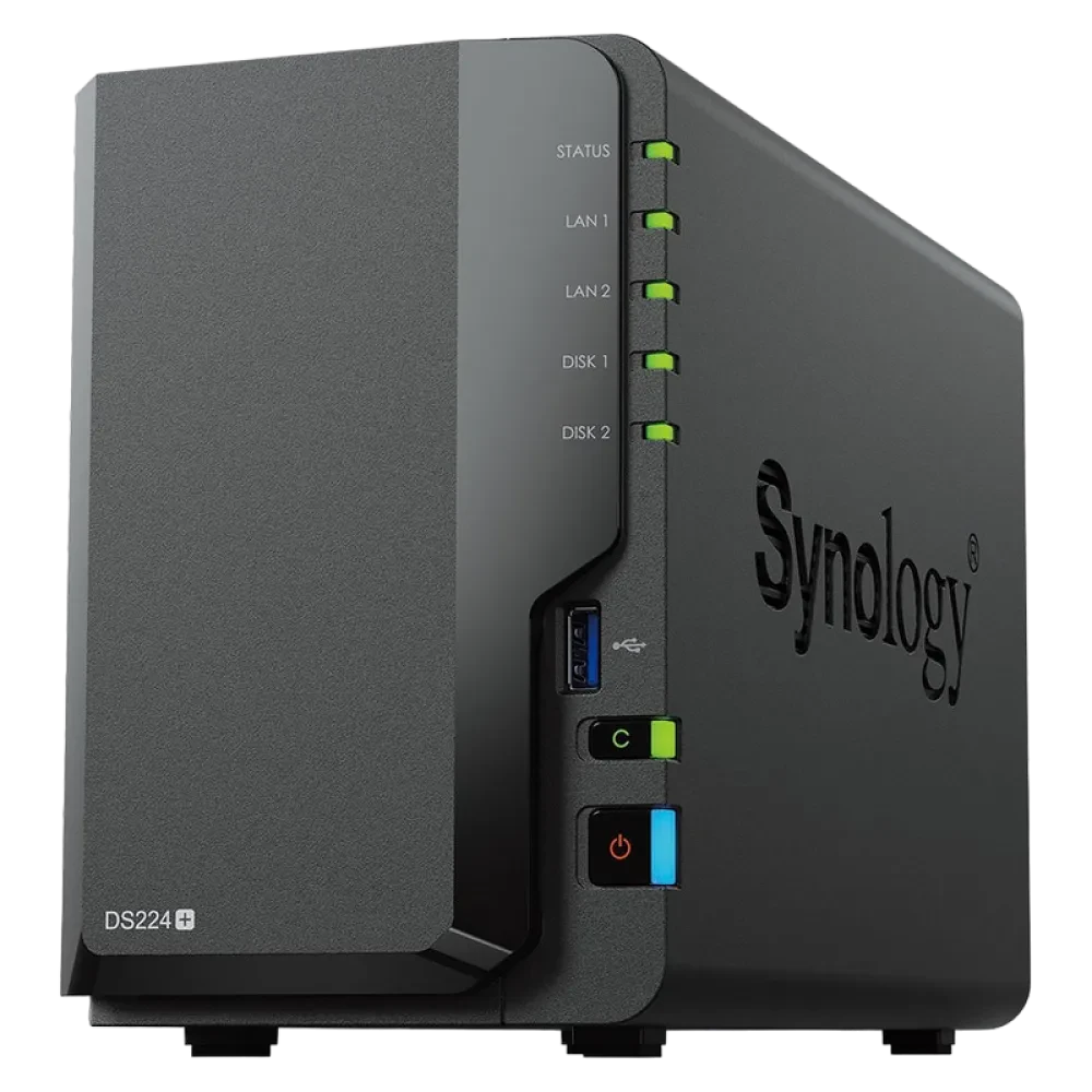 Stocare atașată la rețea SYNOLOGY DS224+, Negru