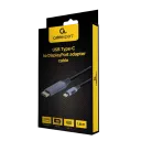 Видеокабель Cablexpert CC-USB3C-DPF-01-6, USB Type-C (M) - DisplayPort (F), 1,8м, Серый