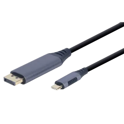 Видеокабель Cablexpert CC-USB3C-DPF-01-6, USB Type-C (M) - DisplayPort (F), 1,8м, Серый