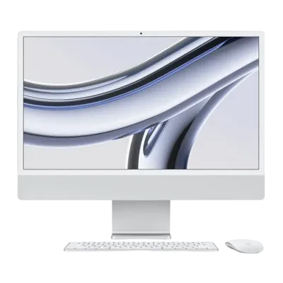 Computer All-in-One Apple iMac A2873, 24", M3 with 8-core CPU and 10-core GPU, 8GB/512GB, macOS Sonoma, Argintiu