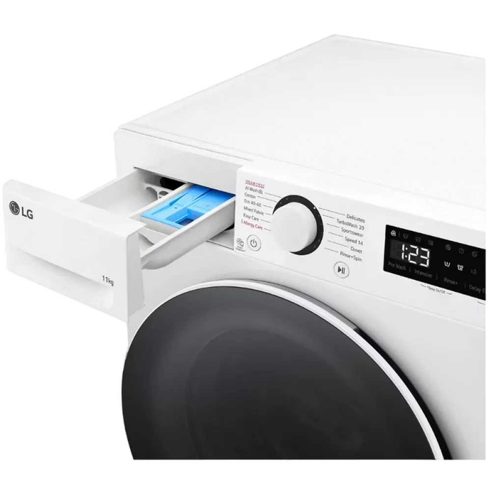 Mașină de spălat LG F4WR511S0W, 11kg, Alb