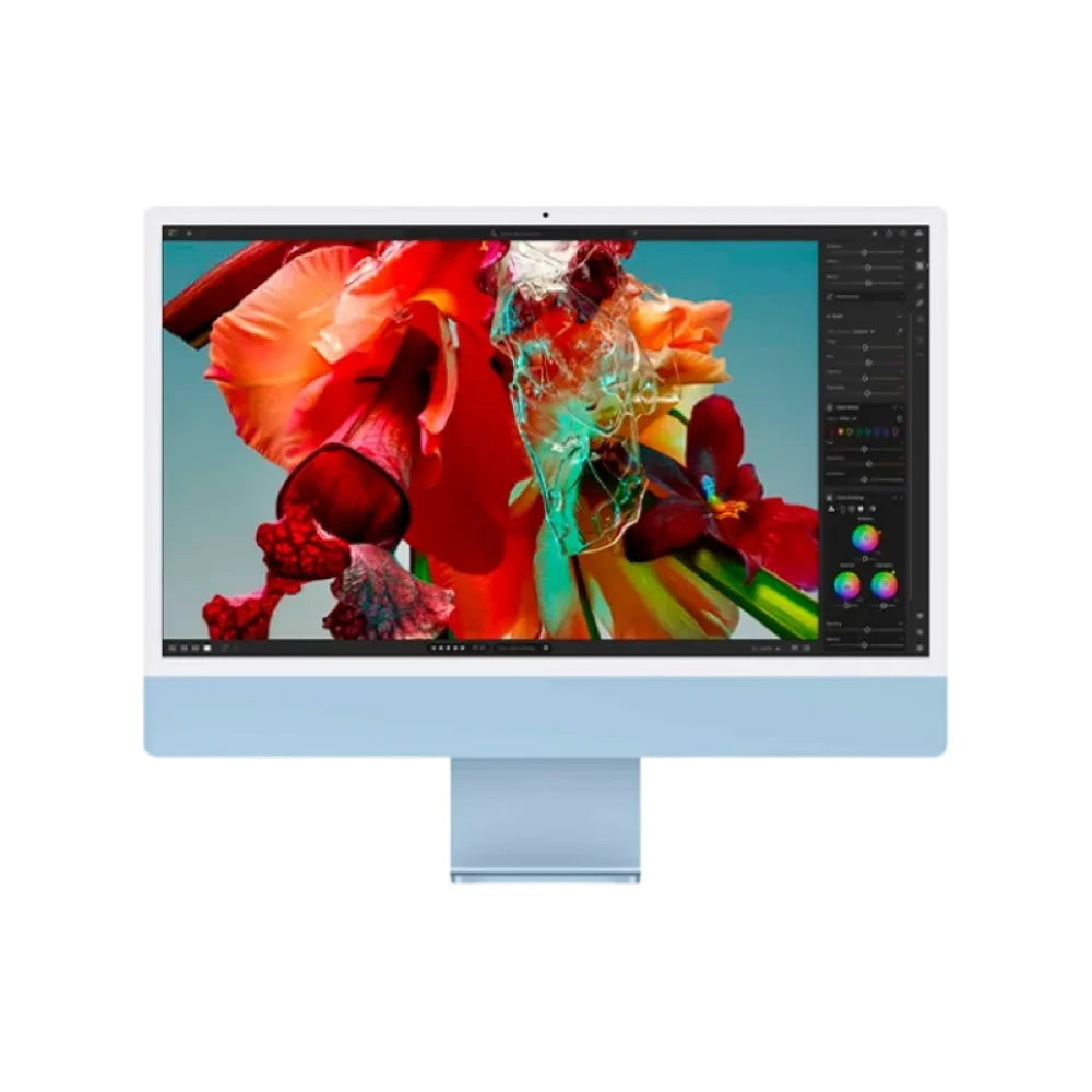 Computer All-in-One Apple iMac A2873, 24", M3 with 8-core CPU and 10-core GPU, 8GB/512GB, macOS Sonoma, Albastru