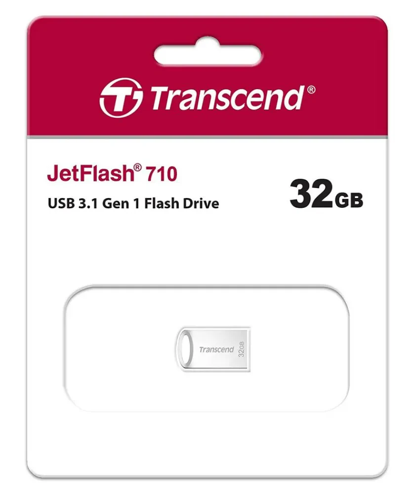 Memorie USB Transcend JetFlash 710, 32GB, Argintiu