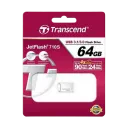Memorie USB Transcend JetFlash 710, 64GB, Argintiu