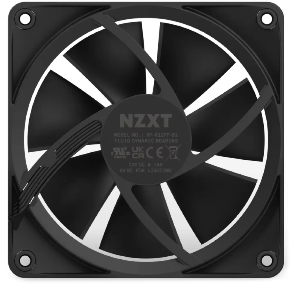 Ventilator PC NZXT F120 RGB, 120 mm