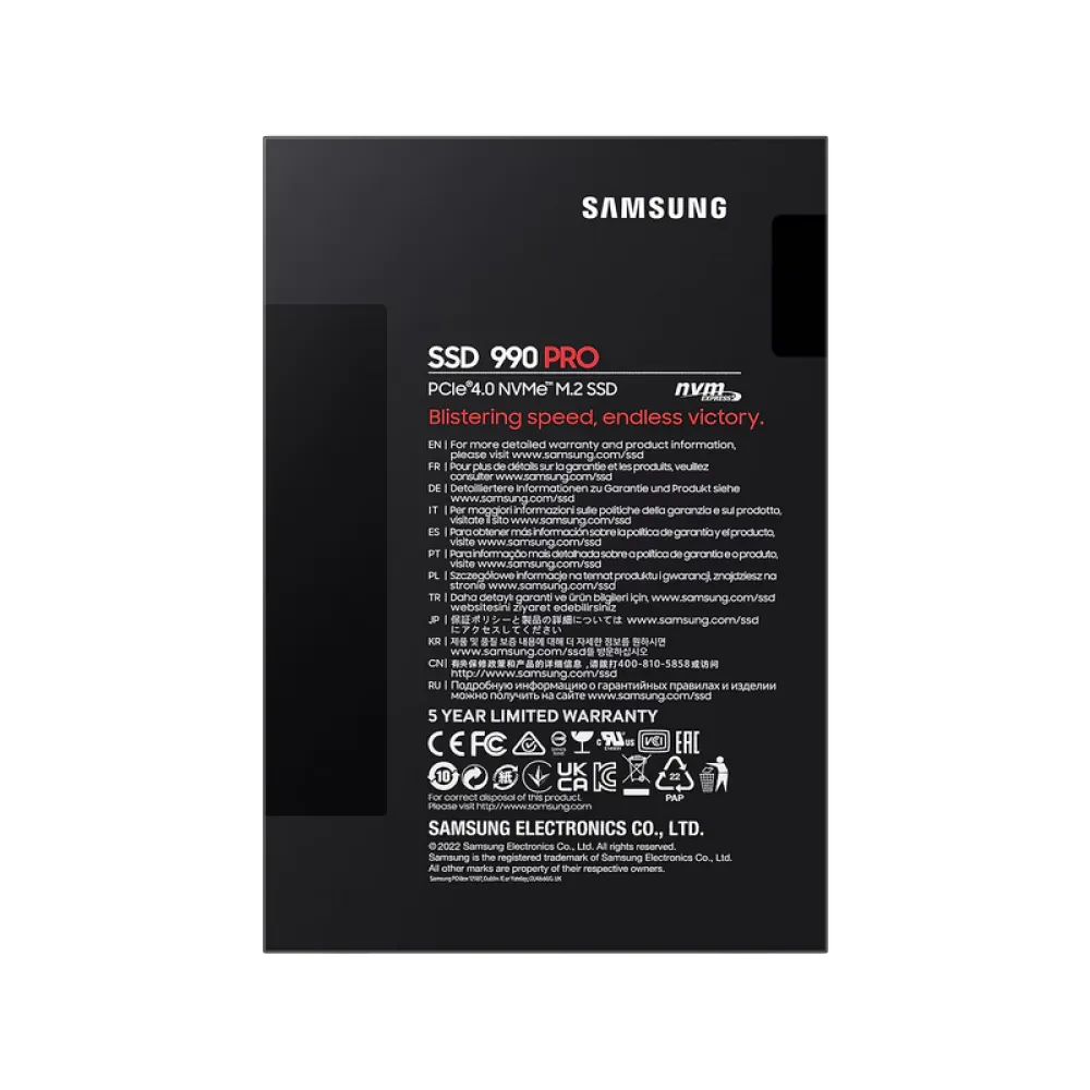 Unitate SSD Samsung 990 PRO, 4000GB, MZ-V9P4T0BW