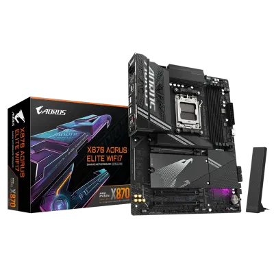 Placă de bază Gigabyte X870 A ELITE WIFI7, AM5, AMD X870, ATX
