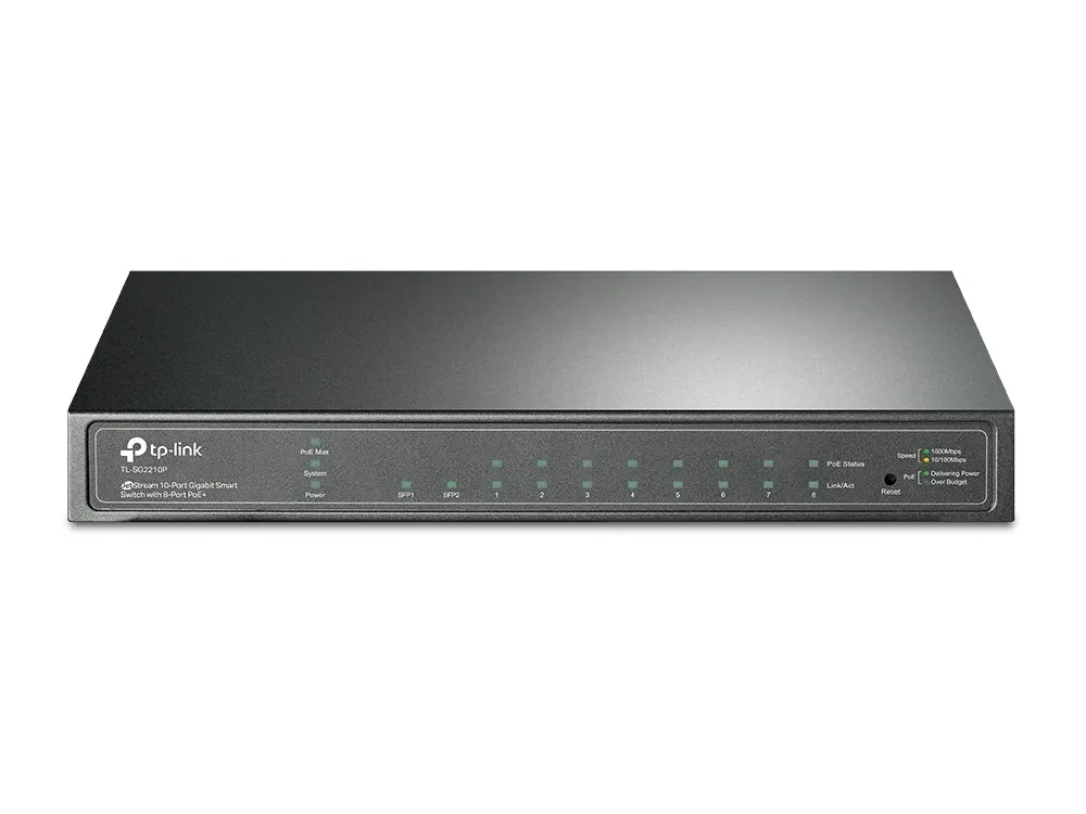 Comutator PoE TP-LINK TL-SG2210P, 8x IEEE 802.3af/at