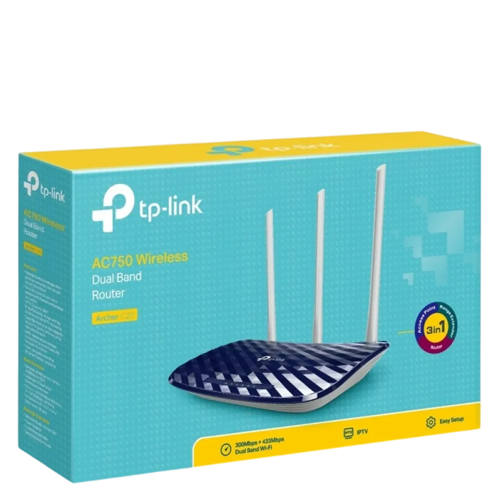Беспроводной маршрутизатор TP-LINK Archer C20, Синий