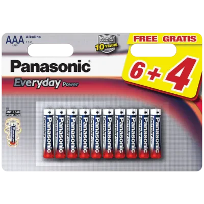 Батарейки Panasonic LR03REE, AAA, 10шт.