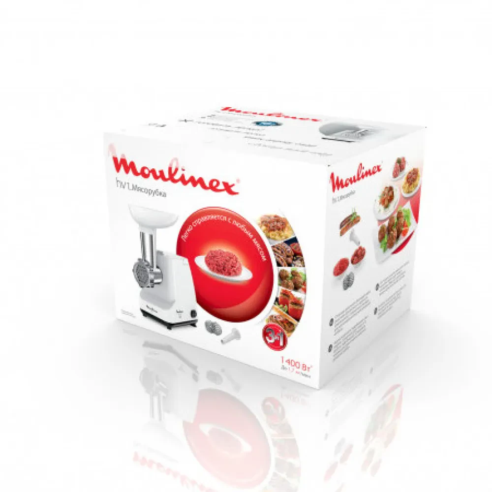 Mașină de tocat carne Moulinex ME111032, Alb